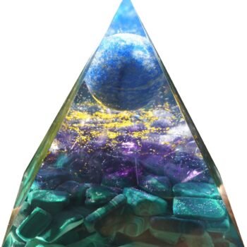 Amethyst Malachite Lapis Lazuli Pyramid